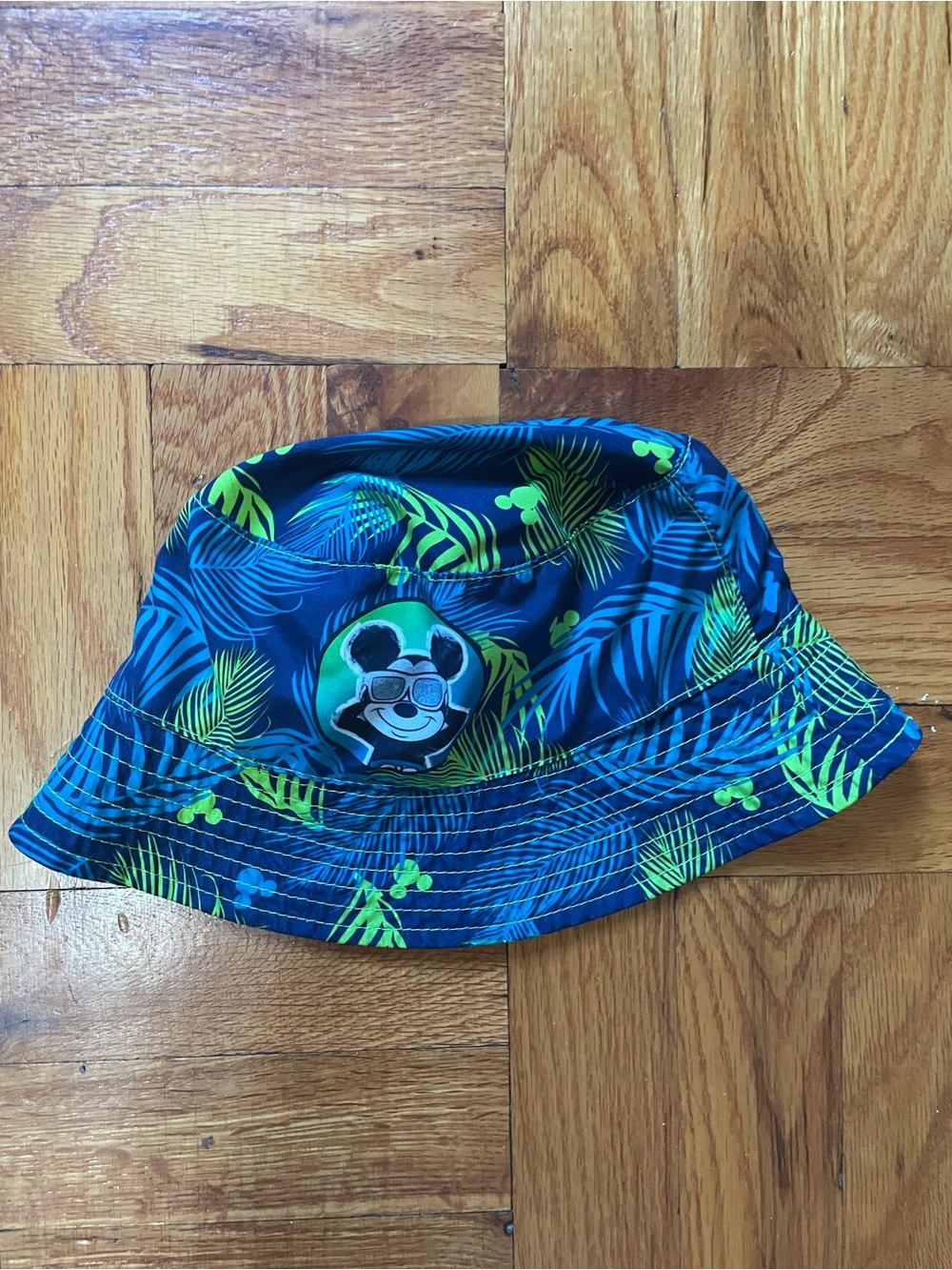 Disney Blue & Green Mickey Mouse Toddler Swim Bucket Hat